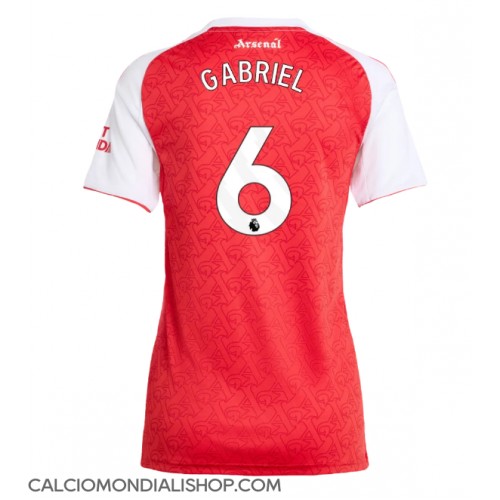 Maglie da calcio Arsenal Gabriel Magalhaes #6 Prima Maglia Femminile 2025-26 Manica Corta